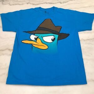 Disney Brand Phineas And Ferb “Perry The Platypus” Large Black All Over …
